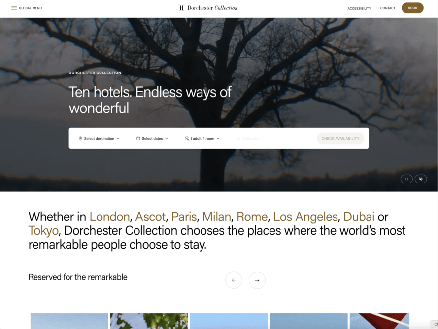 Screenshot for Dorchester Collection